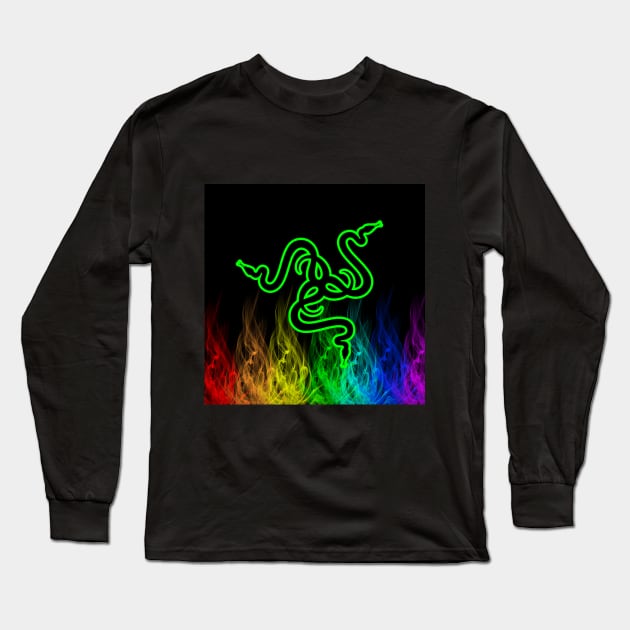 Razer Gaming Long Sleeve T-Shirt by Mikaela Studios